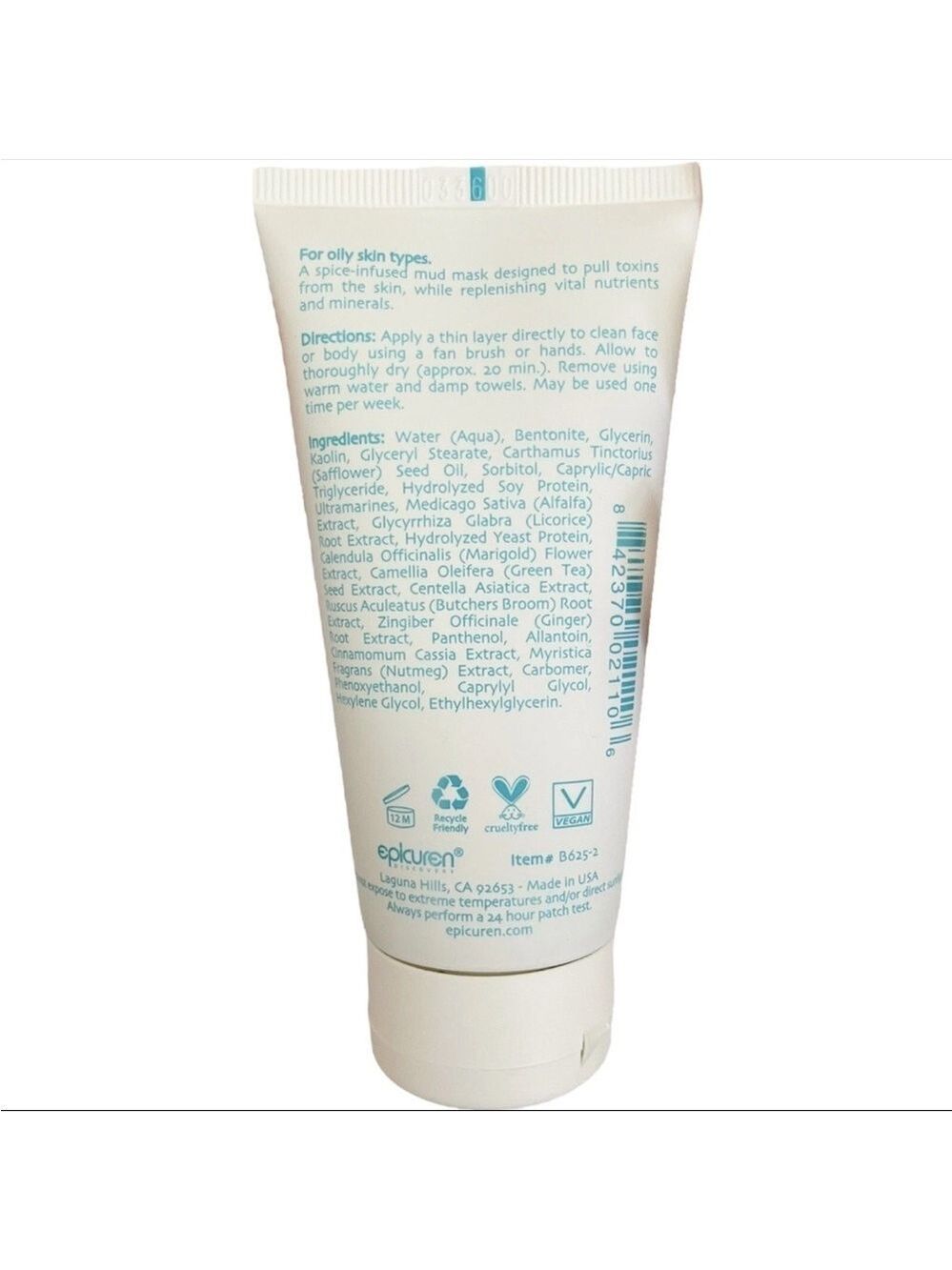 Epicuren Chai Soy Mud Mask 2.5 oz Detox Clay Mask New Sealed - Picture 3 of 6